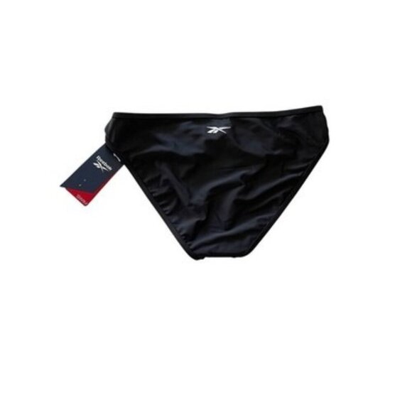 Reebok Women's Black Mesh-Side Hipster Bikini Bottoms Size M NWT $46 - Picture 2 of 4